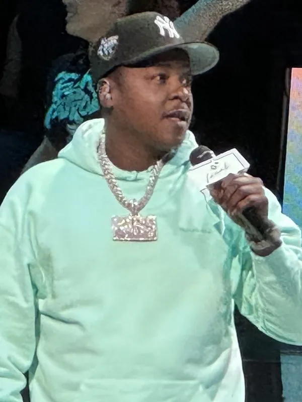 Jadakiss speaking at a public event
