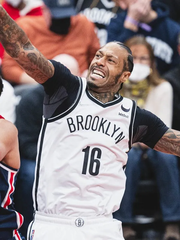 James Johnson on a basketball court