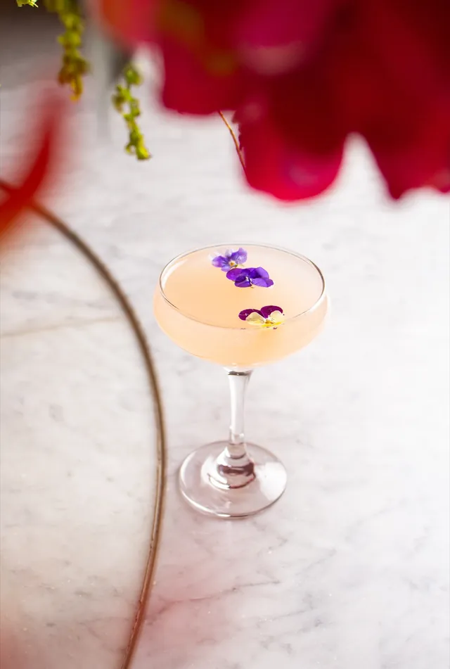 Peach Saketini at Sei Less