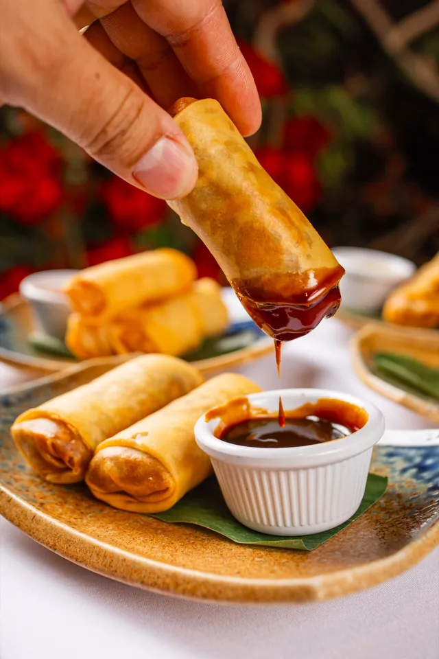 Duck Spring Roll at Sei Less