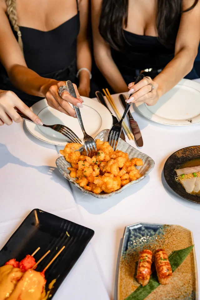 A close view of Rock Shrimp Tempura at Sei Less