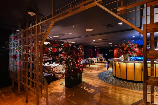 The host stand and entrance at Sei Less