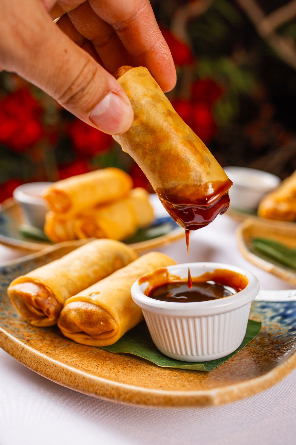 Duck Spring Roll at Sei Less