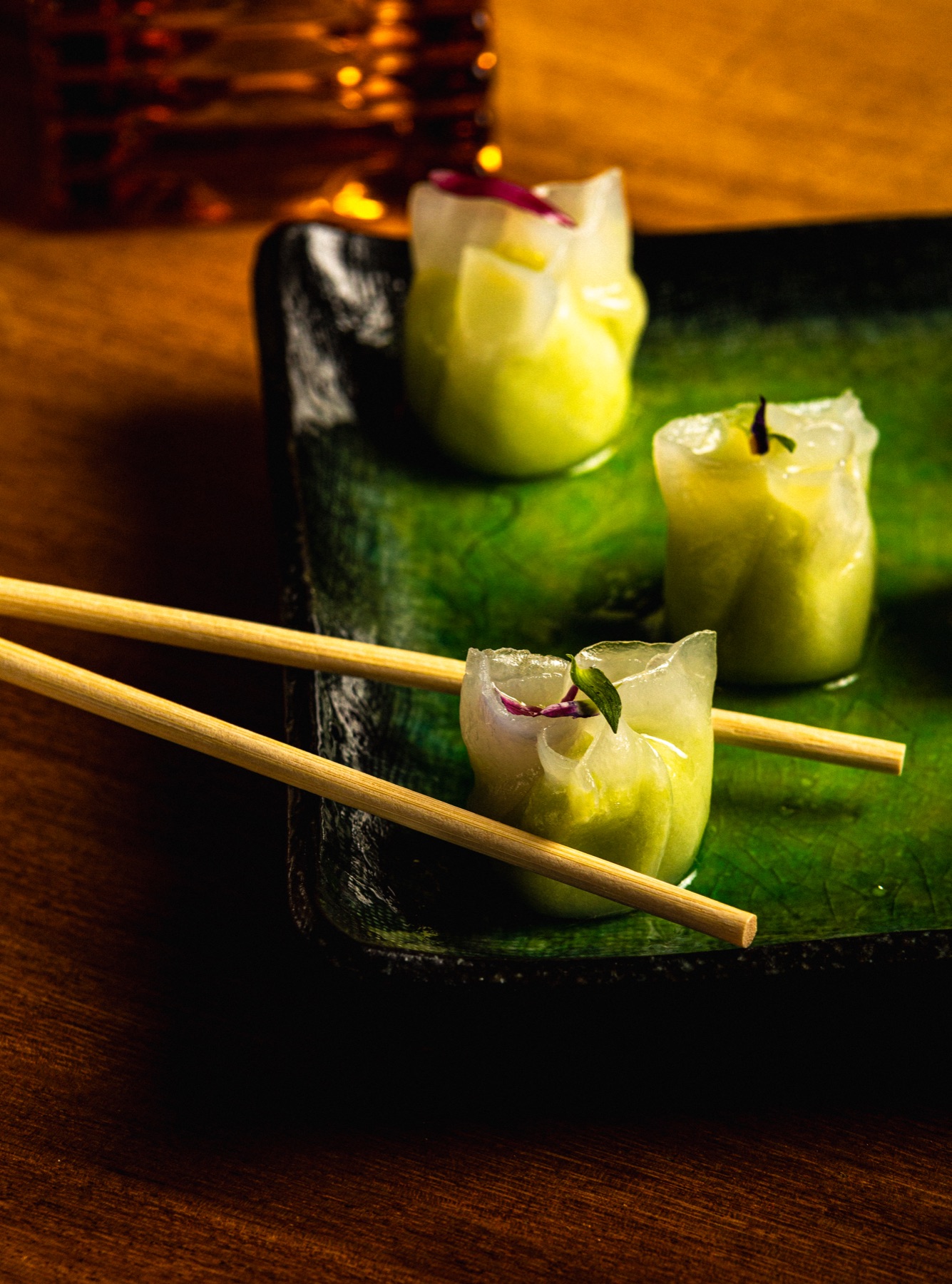Edamame Dumplings at Sei Less