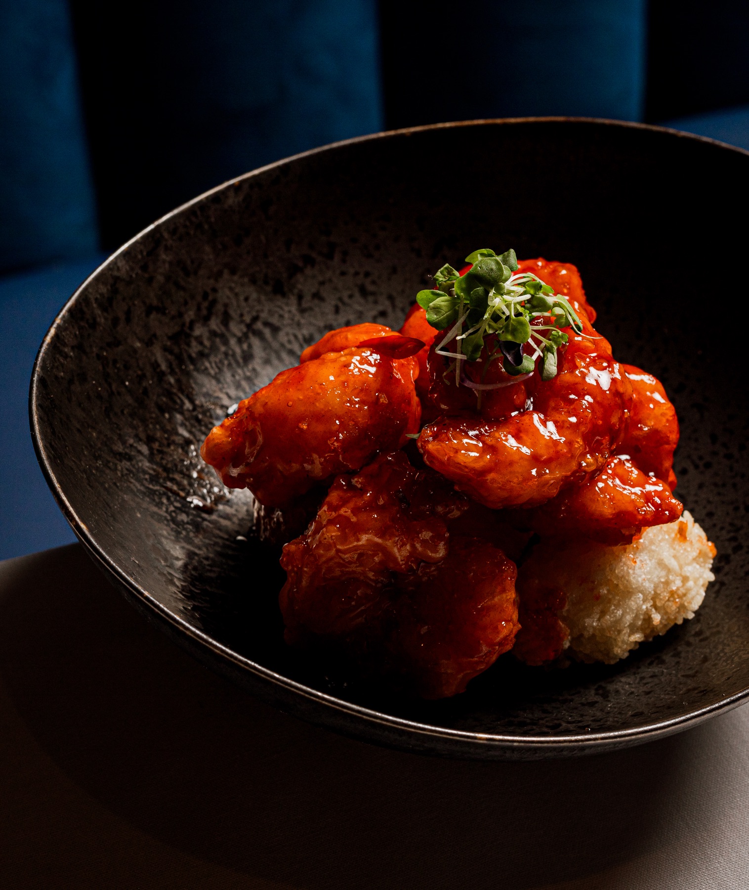 Nine Seasons Spicy Prawns at Sei Less