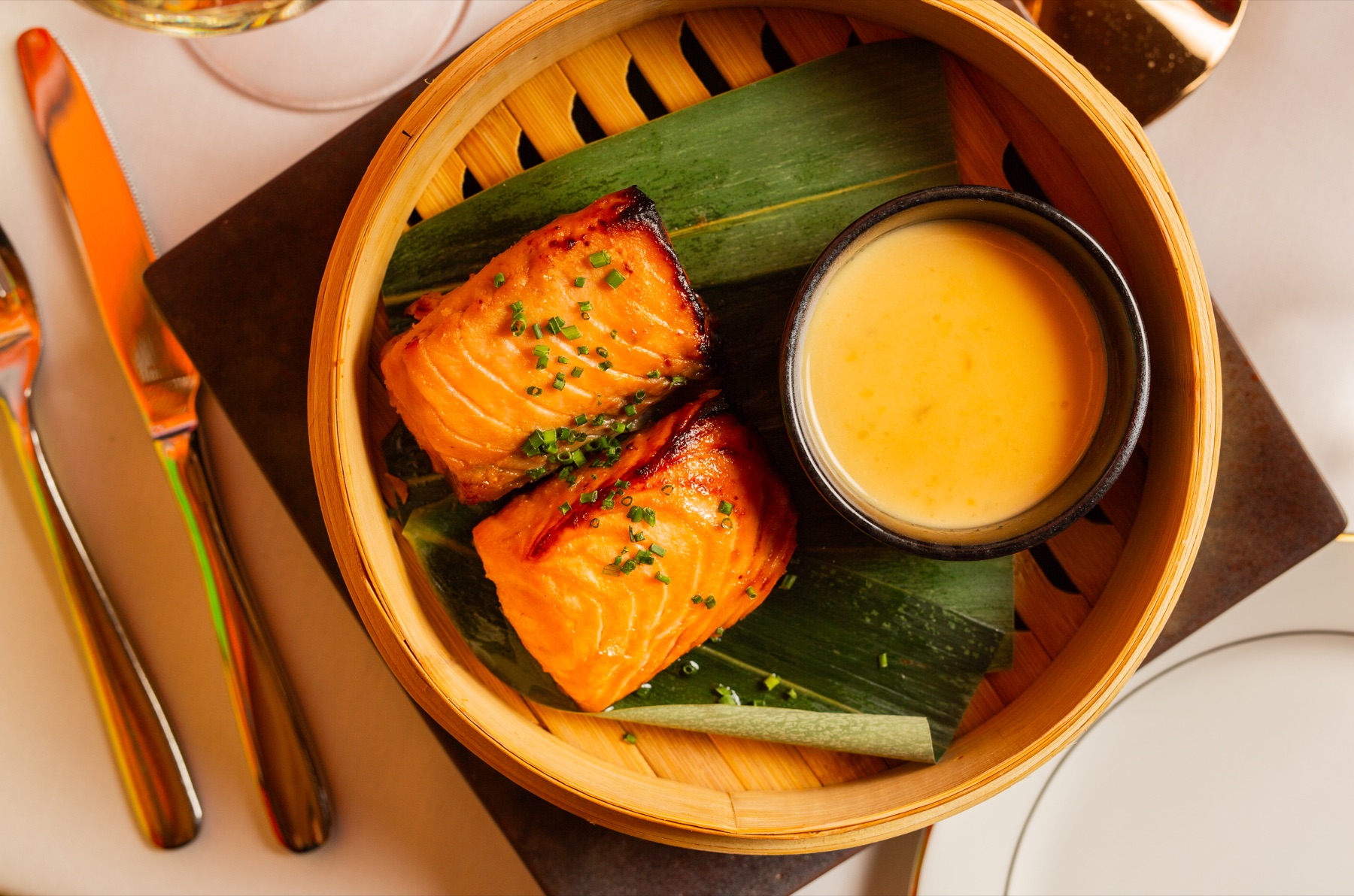Yuzu Miso Salmon at Sei Less