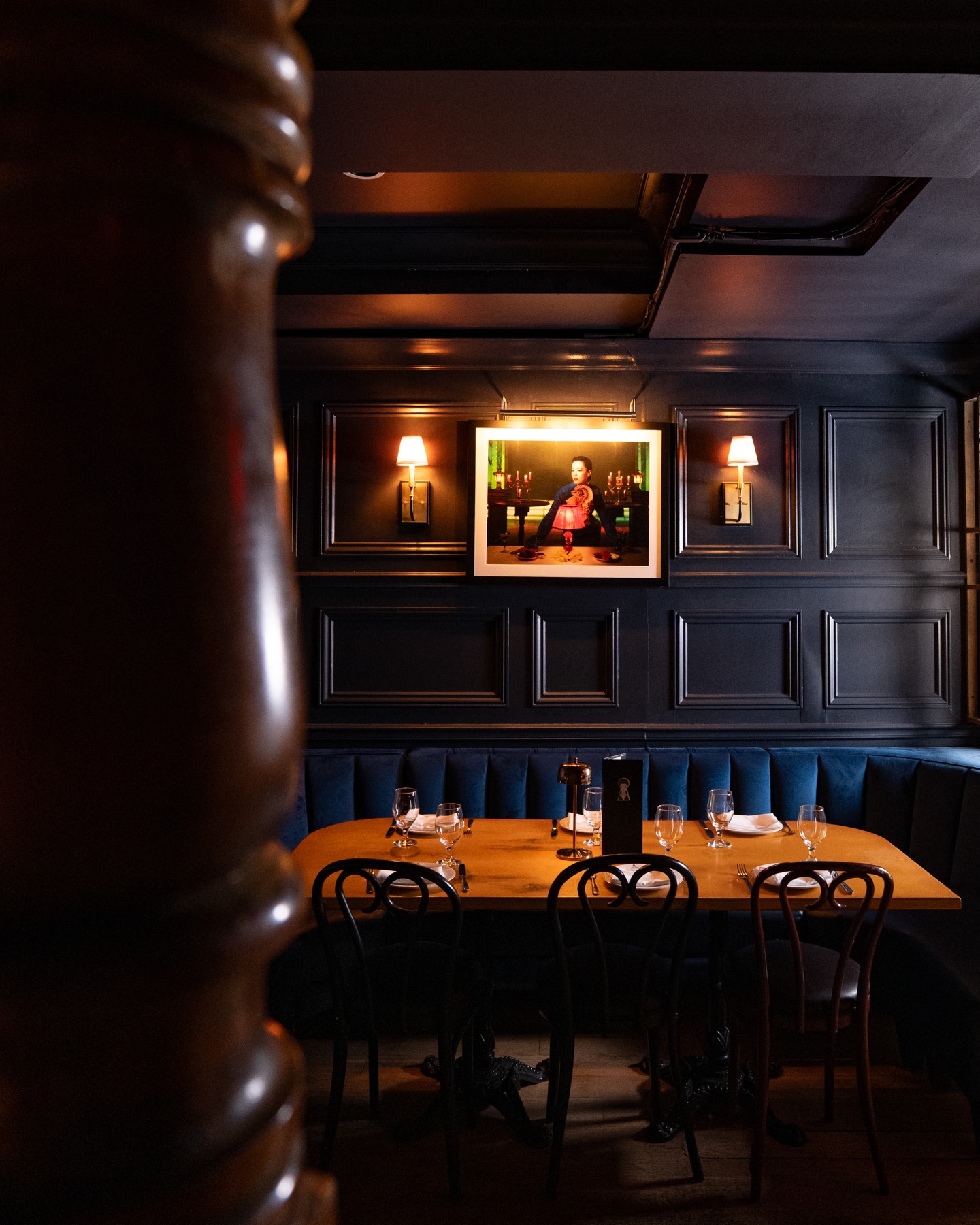 Booth seating at Sei Less