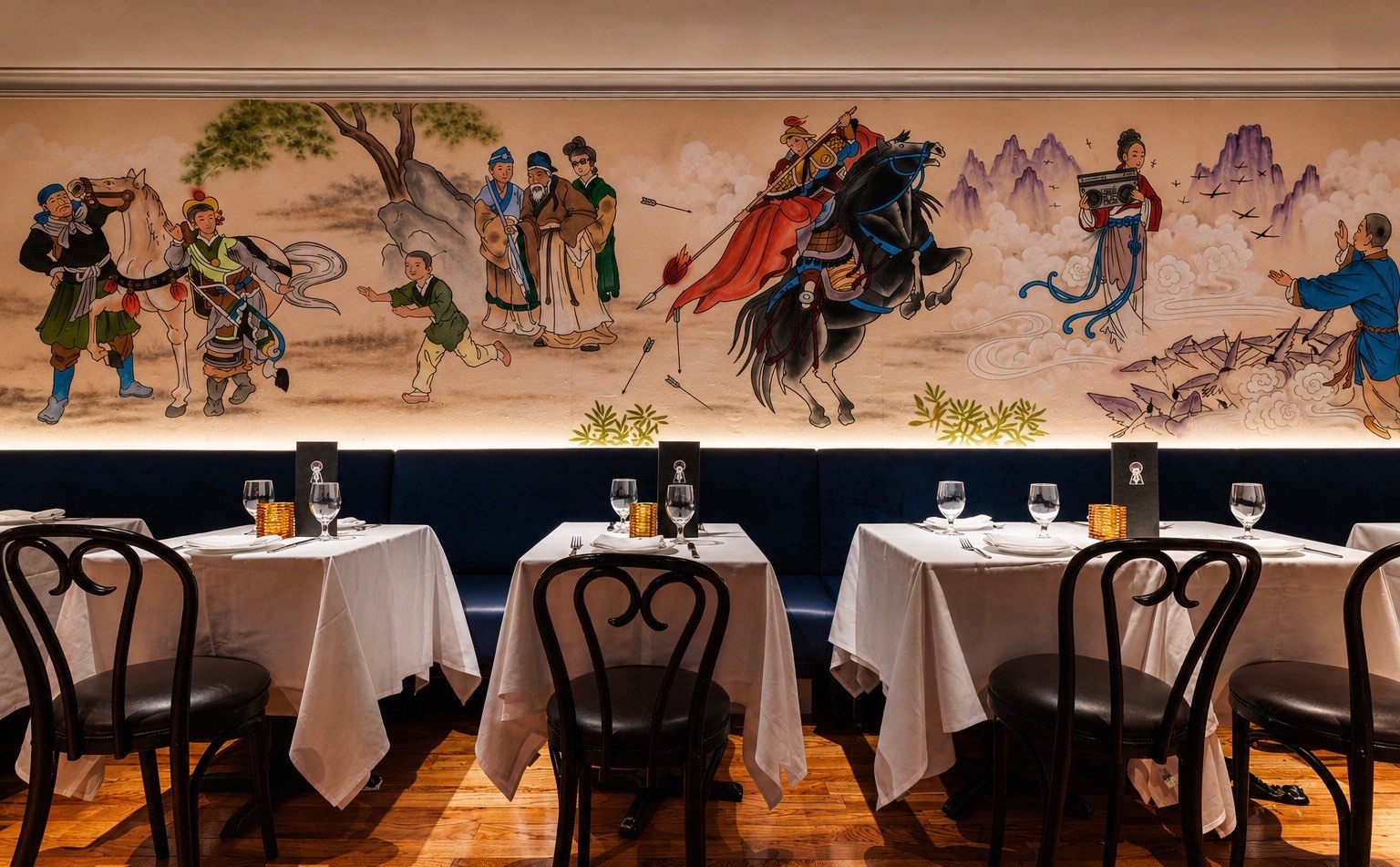 The signature mural inside Sei Less